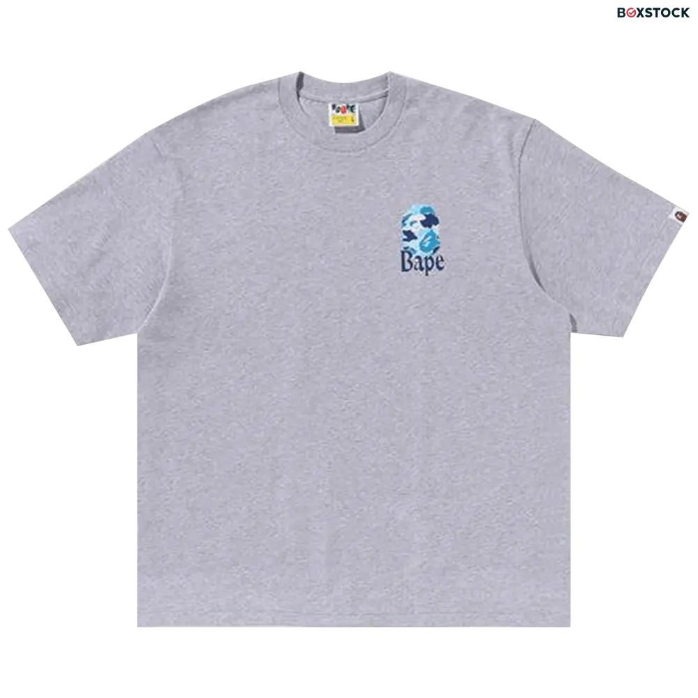 bape BAPE Flora Ape Head Relaxed Fit Tee 'Grey' Spring/Summer 2024