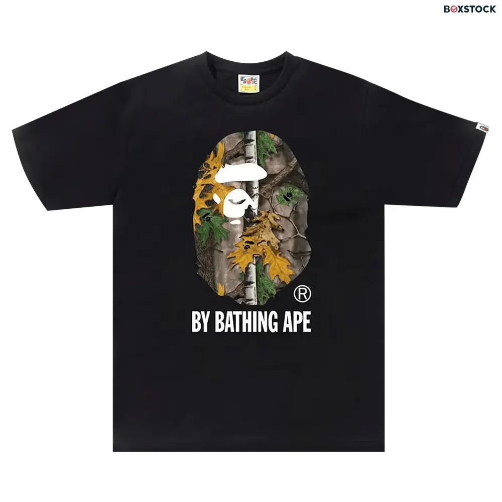 BAPE Forest Camo By Bathing Tee 'Black/Beige' Spring/Summer 2019