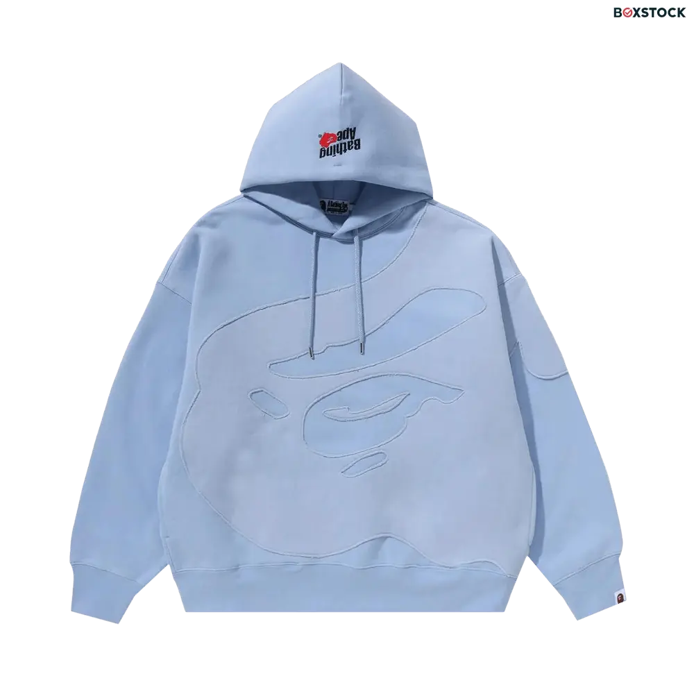 BAPE Head Patch Pullover Hoodie 'Blue'