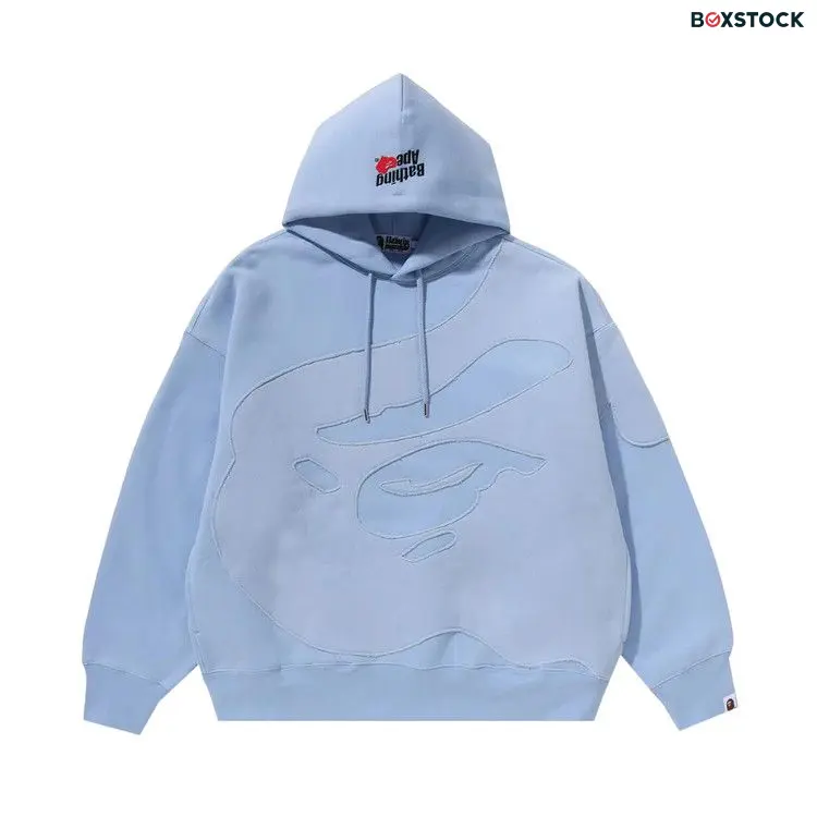 BAPE Head Patch Pullover Hoodie 'Blue'