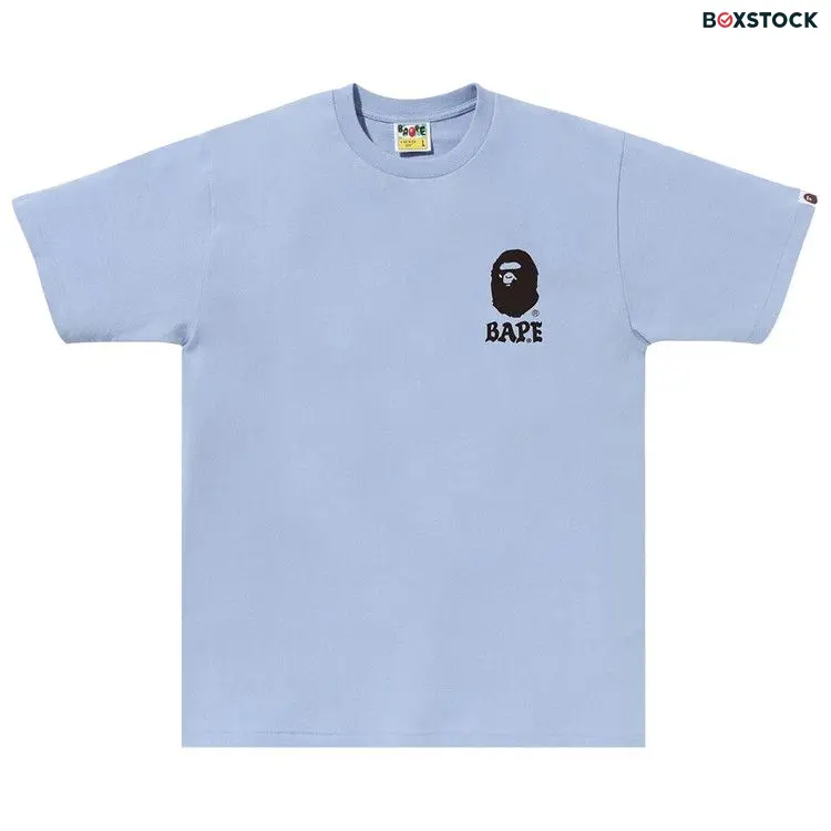 BAPE Japan Culture Lettered Tee 'Blue/Sax' Fall/Winter 2023