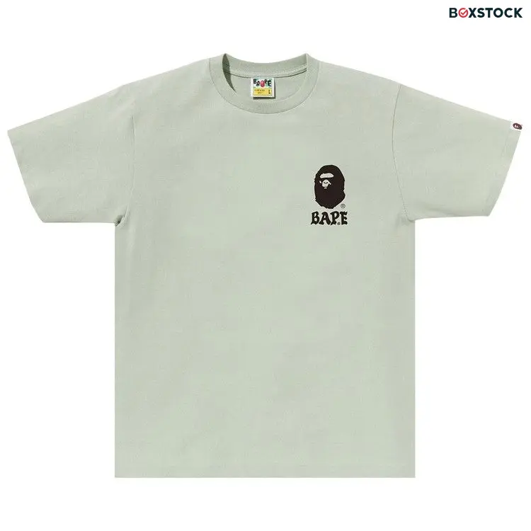 BAPE Japan Culture Lettered Tee 'Green' Fall/Winter 2023