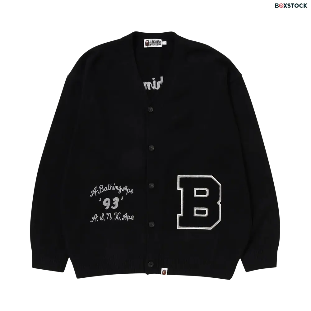 BAPE Knit Cardigan 'Black' Spring/Summer 2023