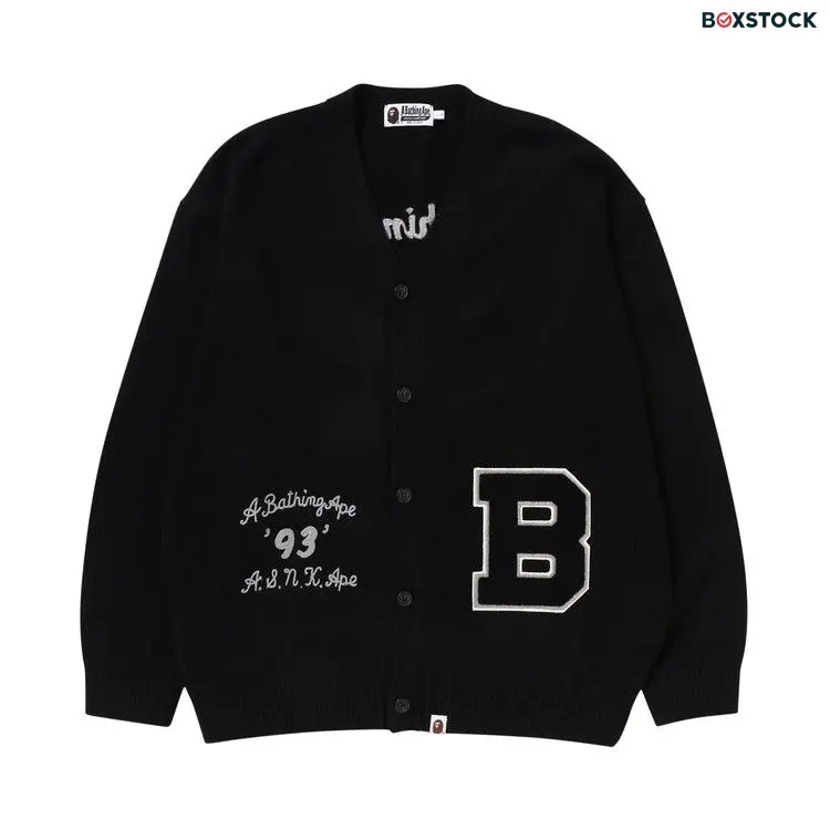 BAPE Knit Cardigan 'Black' Spring/Summer 2023