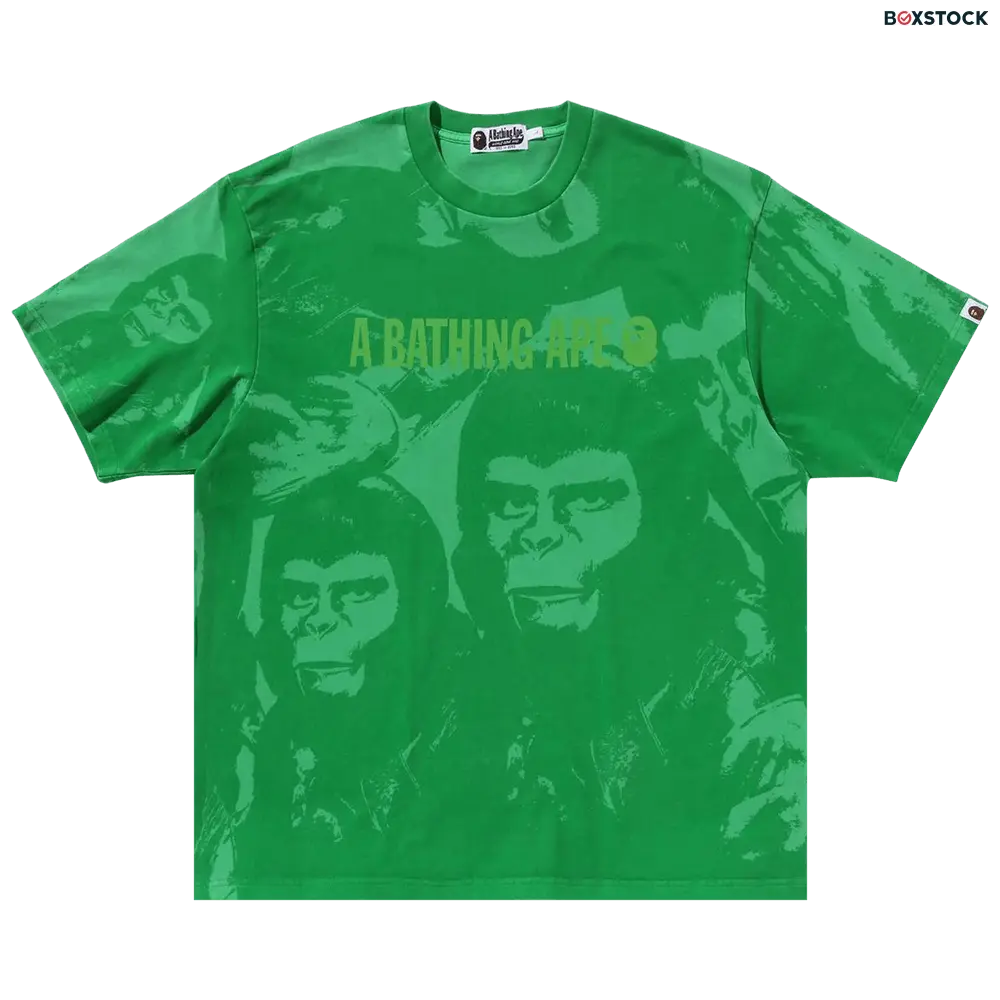bape BAPE Overall Garment Dyed Relaxed Fit Tee 'Green'