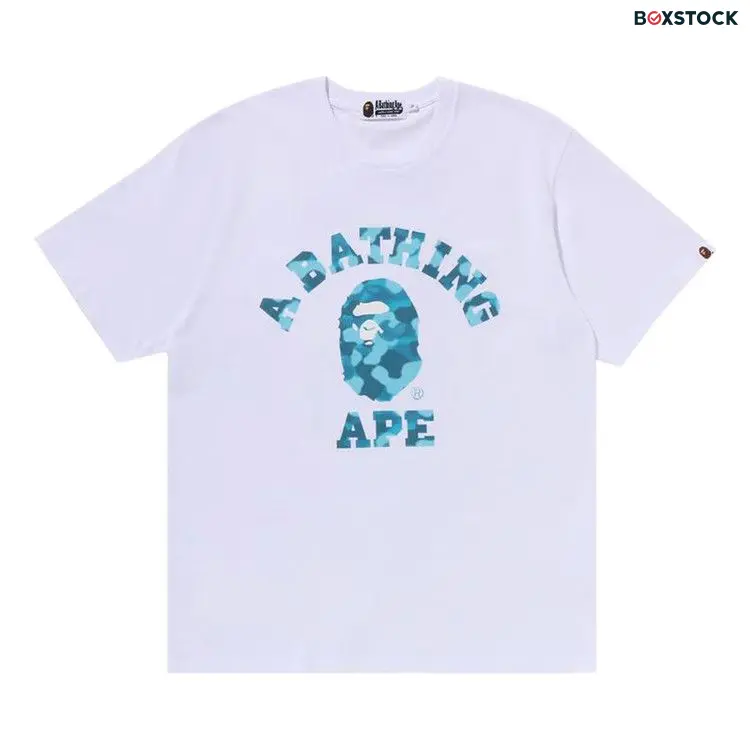 BAPE Radiation Camo College Tee 'White'