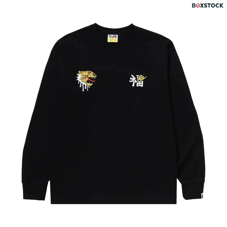 BAPE Souvenir Graphic Long-Sleeve Tee 'Black'