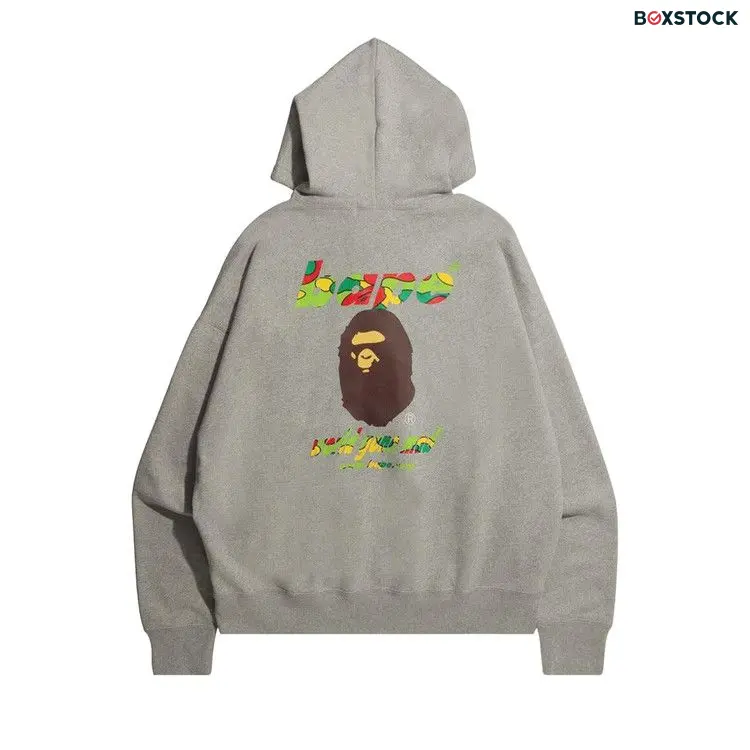 BAPE Sta Camo WGM Ape Head Loose Fit Pullover Hoodie 'Grey' Fall/Winter 2021