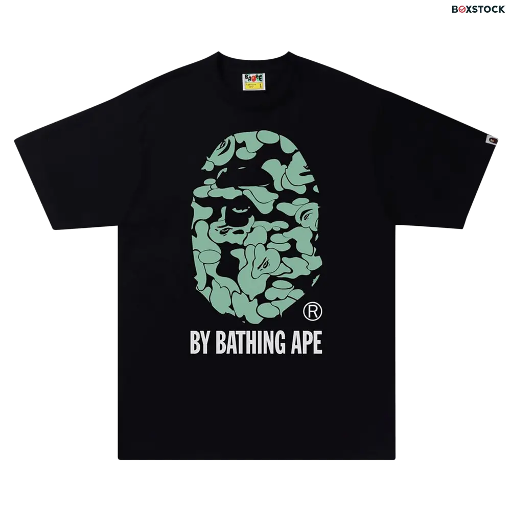 bape BAPE Text Code Camo By Bathing Ape Tee 'Black' Spring/Summer 2022