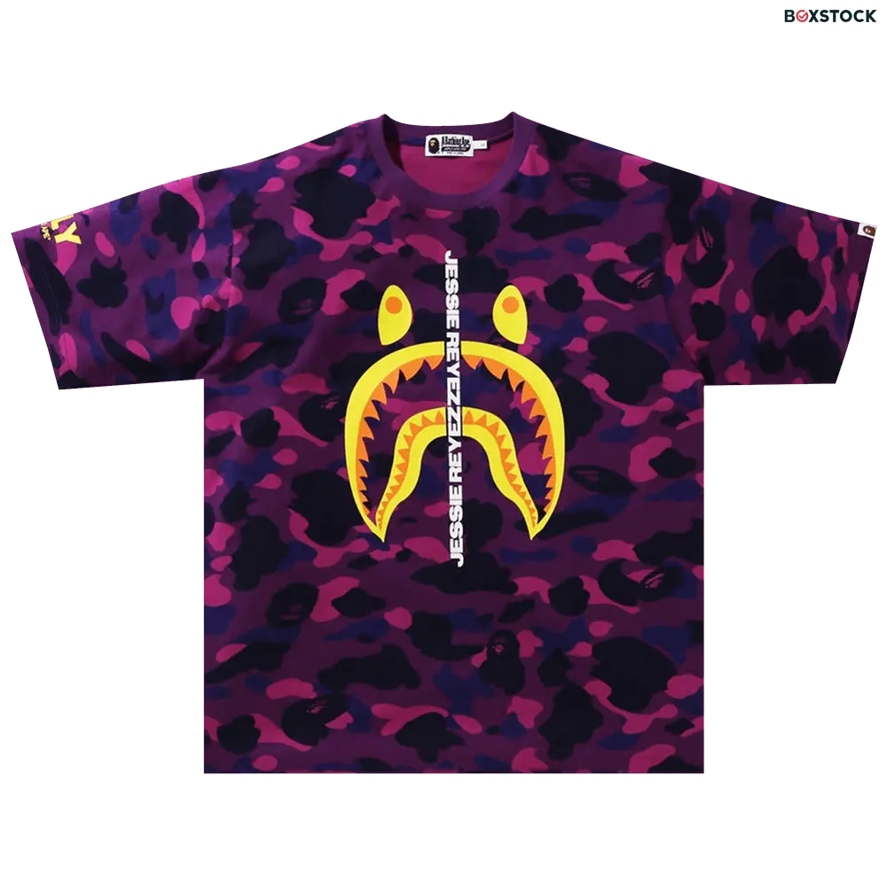 bape BAPE x Jessie Reyez Color Camo Shark Tee 'Purple' Spring/Summer 2022