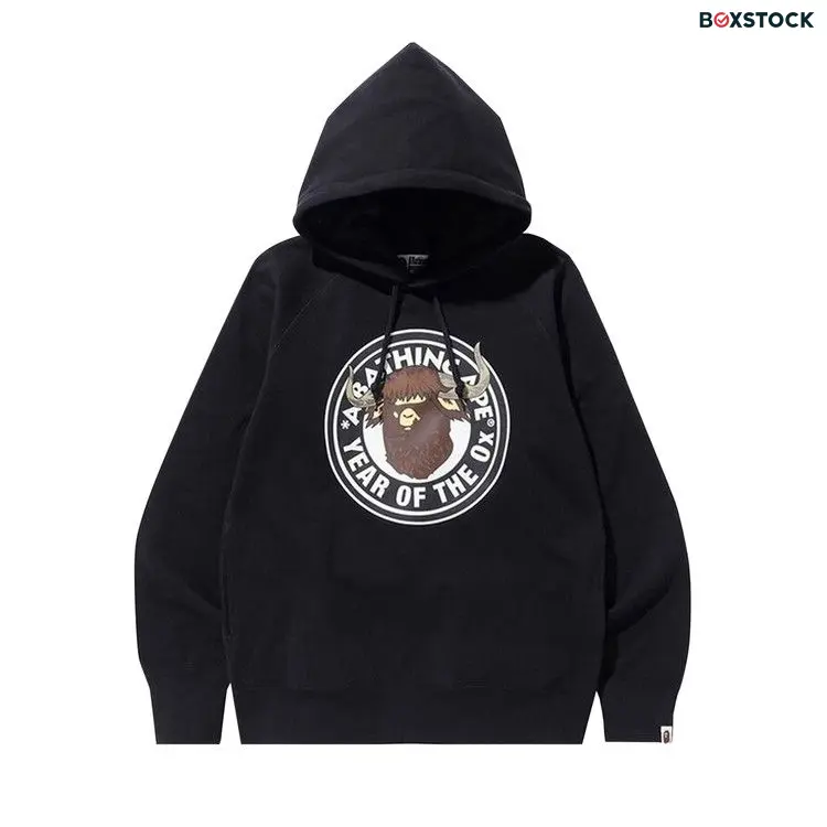 BAPE Year Of The Ox Pullover Hoodie 'Black' Spring/Summer 2021