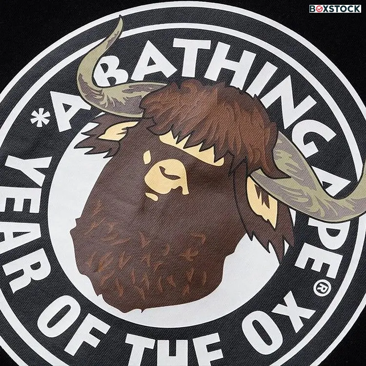 BAPE Year Of The Ox Pullover Hoodie 'Black' Spring/Summer 2021