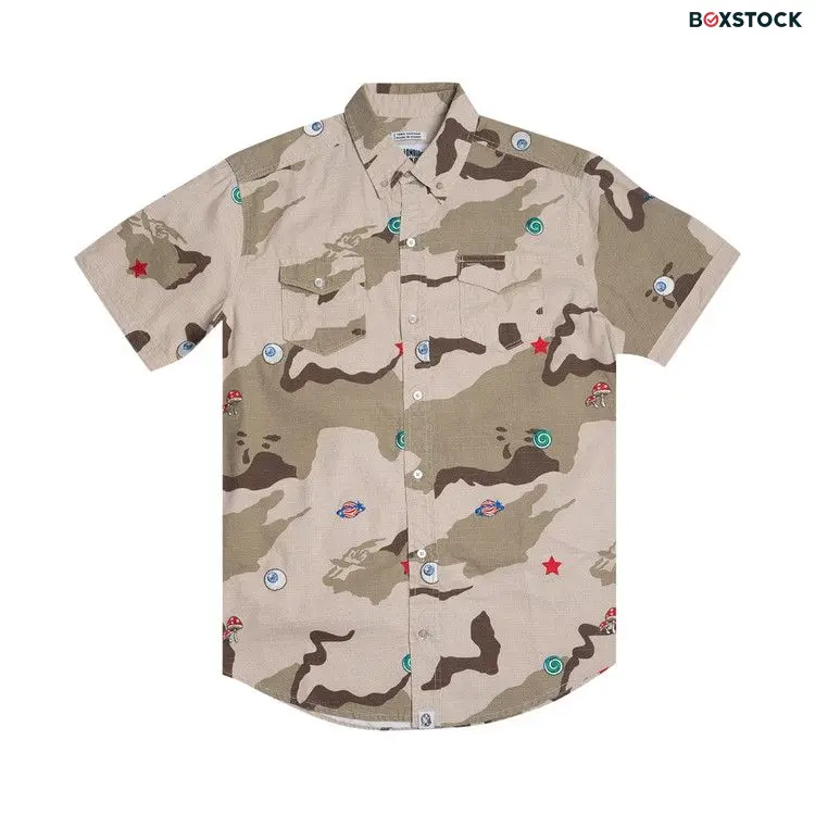 Billionaire Boys Club All Seeing Woven Shirt 'Camo/Smoke' Green Fall/Winter 2021