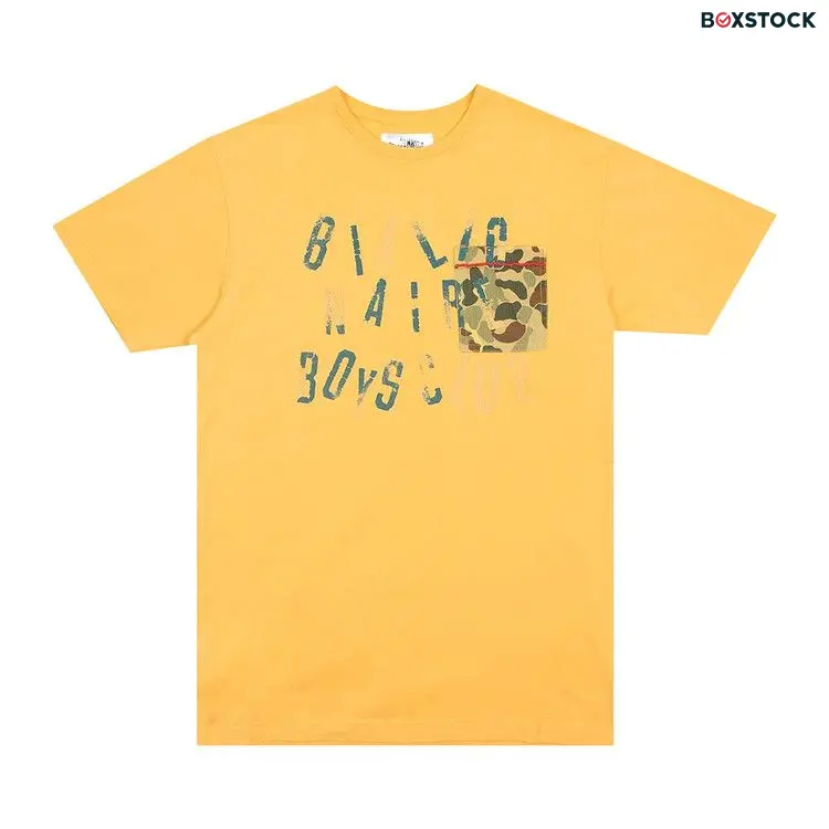 Billionaire Boys Club Camo Pocket Tee 'Yellow' Fall/Winter 2021