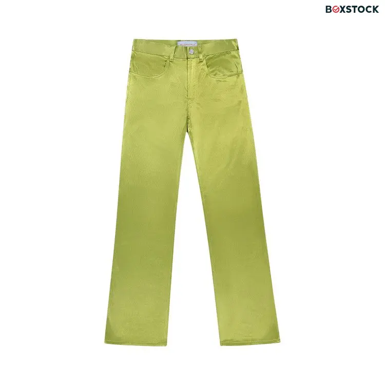 BLUEMARBLE Bootcut Pants 'Lime' Green