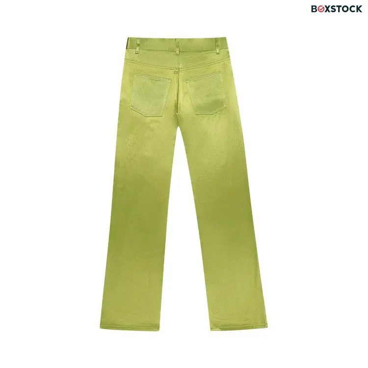BLUEMARBLE Bootcut Pants 'Lime' Green