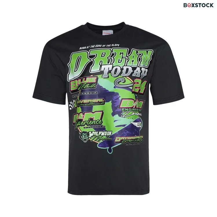 BLUEMARBLE Moto Print T-Shirt 'Black' Spring/Summer 2024