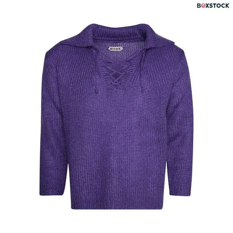 Bode Alpine Pullover 'Purple' Spring/Summer 2024