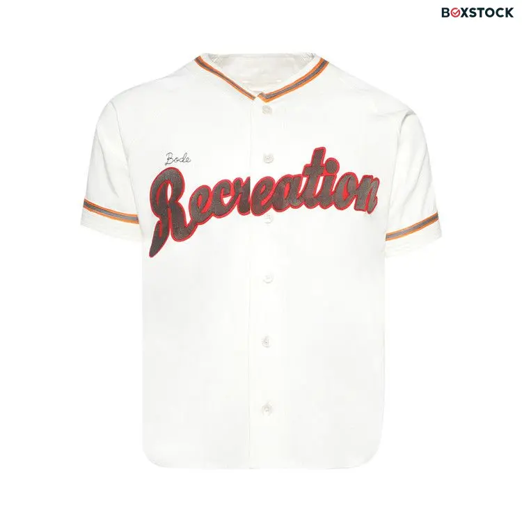 Bode Baseball Shirt 'White/Multicolor'