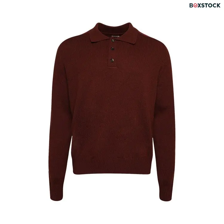 Bode Cashmere Polo 'Warm Brown' Spring/Summer 2024
