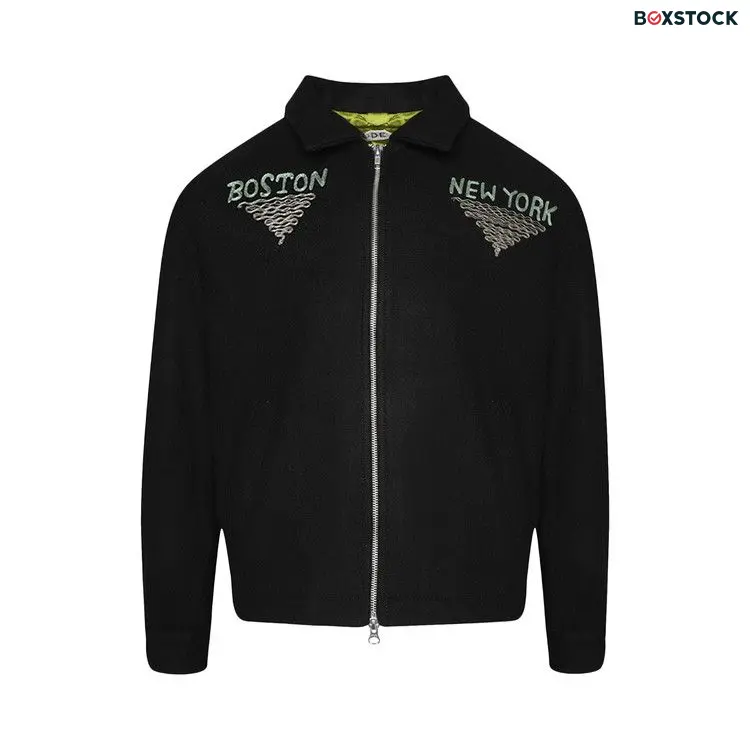 Bode Embroidered Lighthouse Jacket 'Black/Multicolor' Spring/Summer 2024