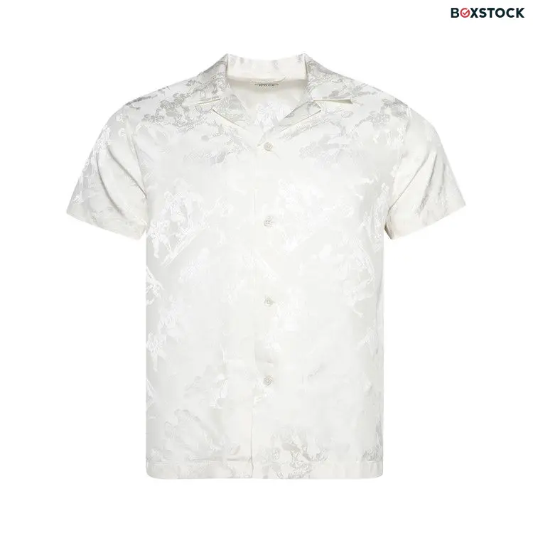 Bode Football Jacquard Bowling Shirt 'Black'