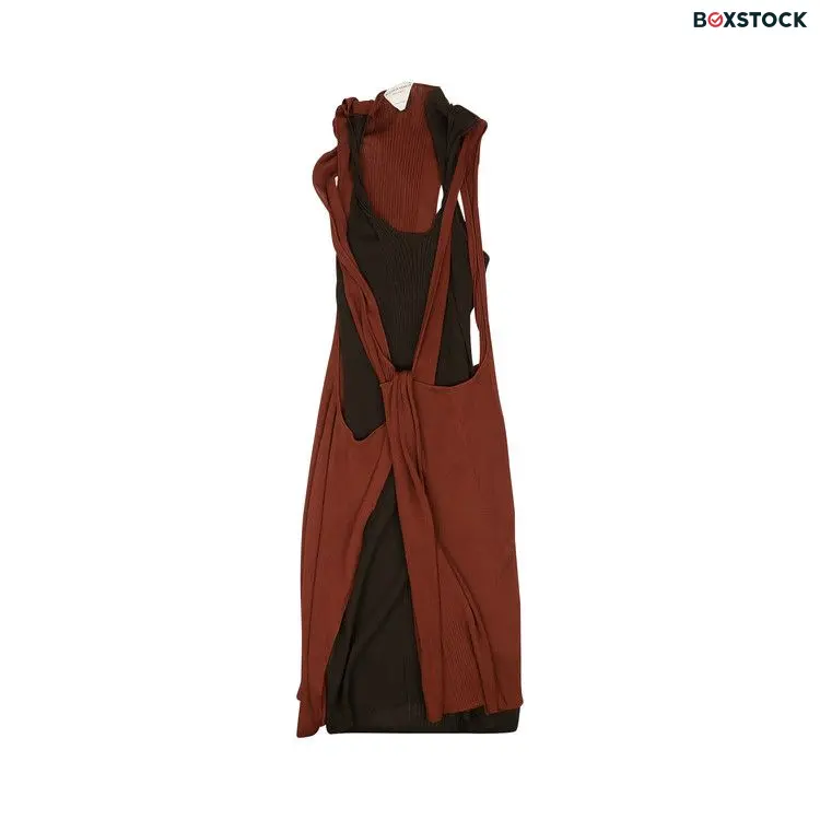 Bottega Veneta Deconstructed Sweater Dress 'Brown'