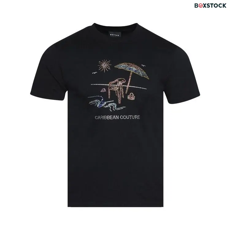 BOTTER Caribbean Couture T-Shirt 'Black Caribbean Beach' Spring/Summer 2023