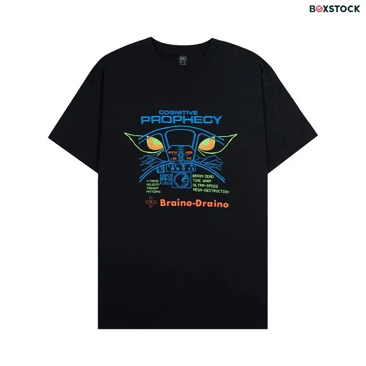 Brain Dead Cognitive Prophecy Short-Sleeve 'Washed Black' Spring/Summer 2021