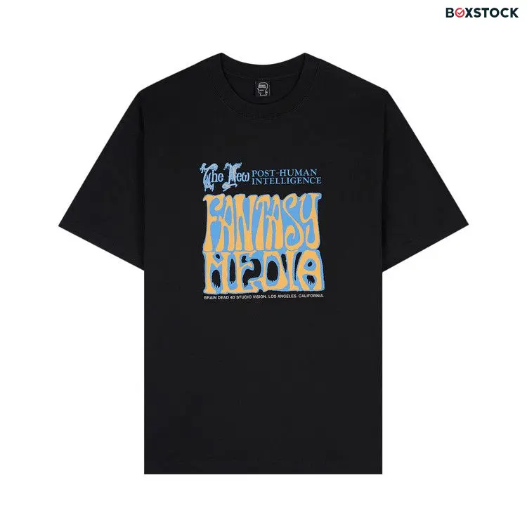 Brain Dead Fantasy Media T-Shirt 'Black' Fall/Winter 2022