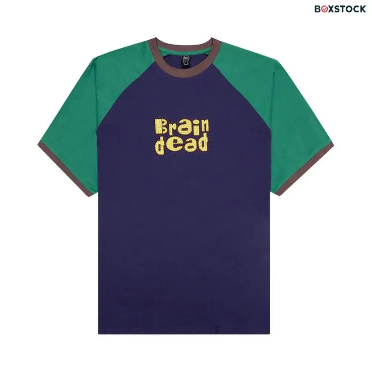 Brain Dead Field Raglan Tee 'Navy' Blue Spring/Summer 2022