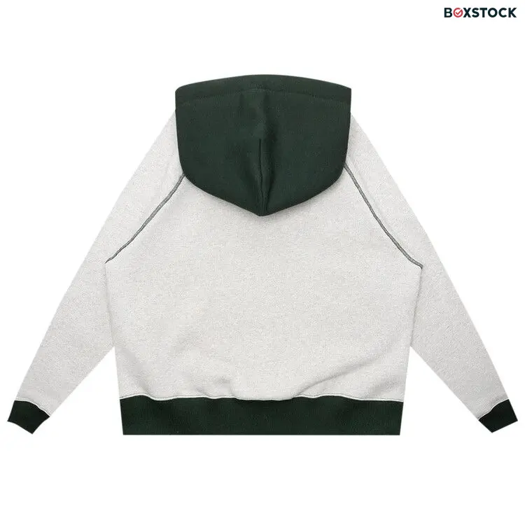 Brain Dead Fleece Logo Head Raglan Hoodie 'Oatmeal Green' Spring/Summer 2024