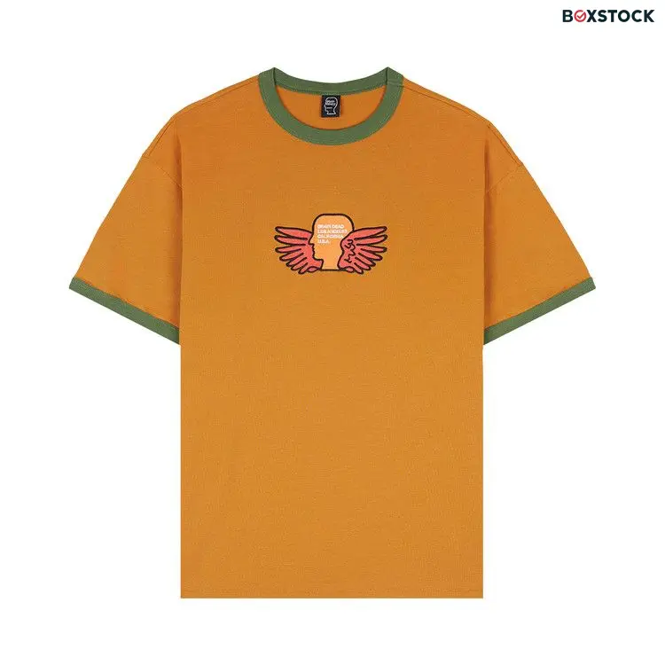 Brain Dead Flyers Ringer T-Shirt 'Light Brown' Spring/Summer 2022