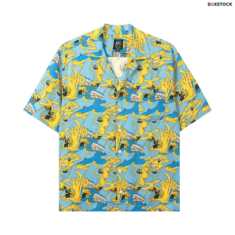Brain Dead Jonny Negron Bondage Printed Short-Sleeve Hawaiian Shirt 'Blue' Fall/Winter 2020