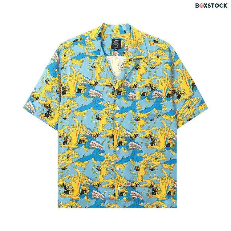 Brain Dead Jonny Negron Bondage Printed Short-Sleeve Hawaiian Shirt 'Blue' Fall/Winter 2020