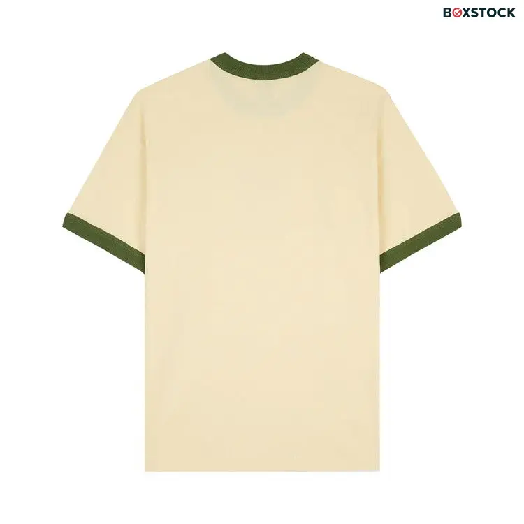 Brain Dead Mouthworm Short-Sleeve Ringer Tee 'Cream' Fall/Winter 2022