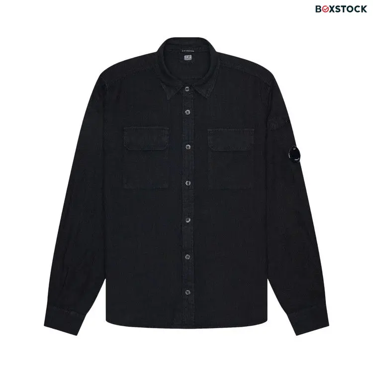 C.P. Company Linen Pocket Shirt 'Black' Spring/Summer 2024