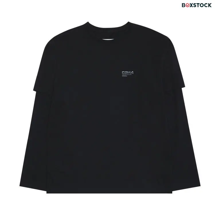 C2H4 Double Layered Long-Sleeve T-shirt 'Black' Spring/Summer 2020