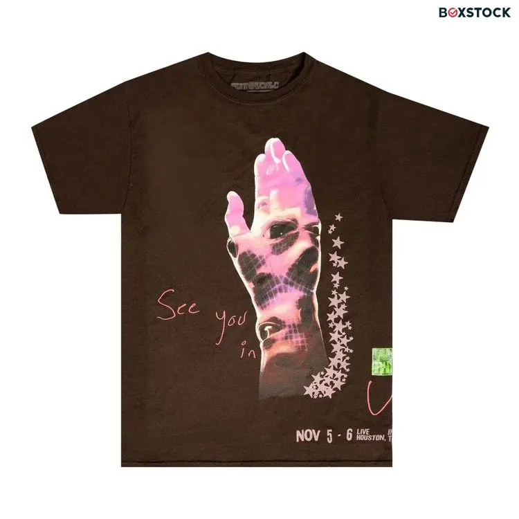Cactus Jack by Travis Scott All Seeing Hands Tee 'Brown'