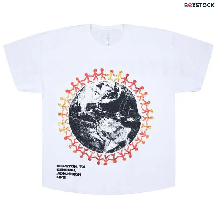 Cactus Jack by Travis Scott Around The World T-Shirt 'White' Fall/Winter 2019