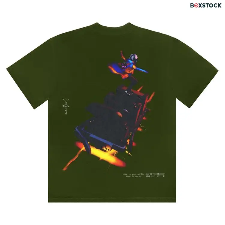 Cactus Jack by Travis Scott Astro Cyclone T-Shirt 'Green' Spring/Summer 2020