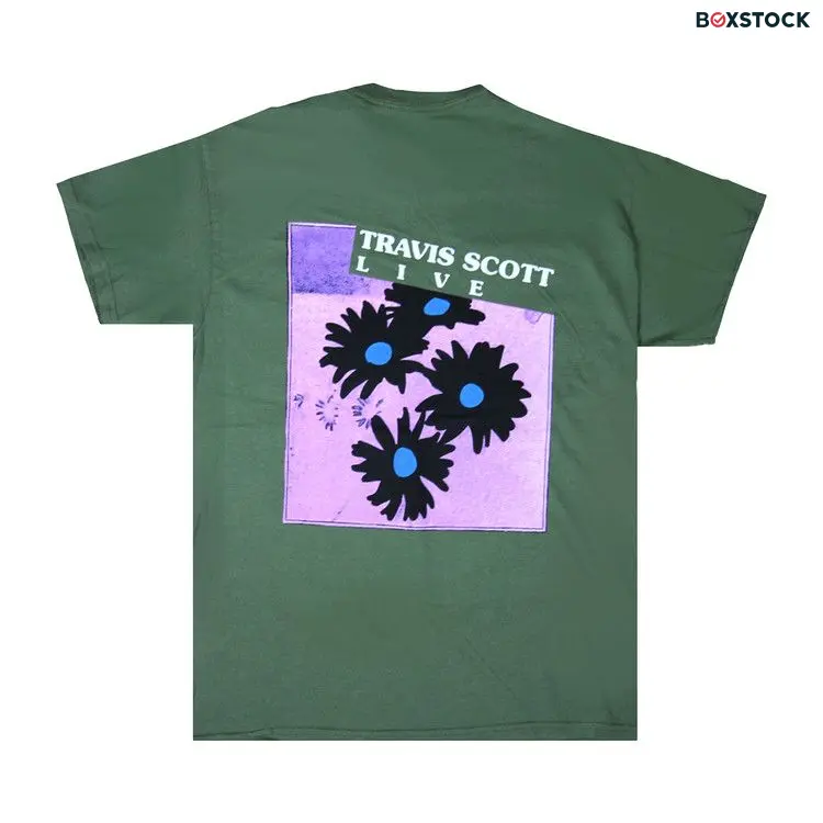 Cactus Jack by Travis Scott Astroworld Festival Run Flower T-Shirt 'Green' Spring/Summer 2019