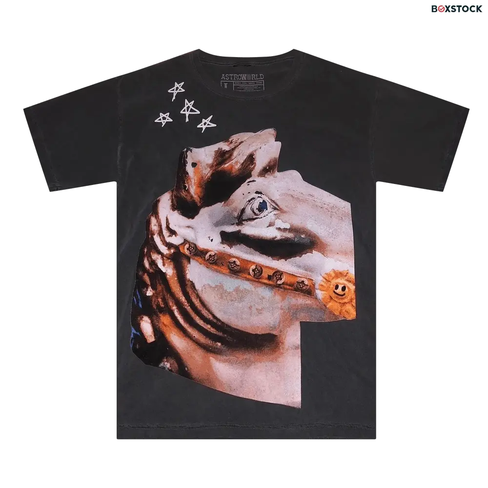Cactus Jack by Travis Scott Astroworld Horse Head T-Shirt 'Black' Spring/Summer 2019