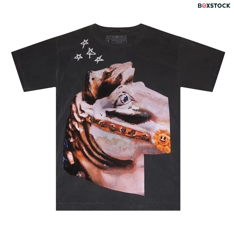Cactus Jack by Travis Scott Astroworld Horse Head T-Shirt 'Black' Spring/Summer 2019