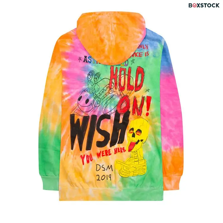 Cactus Jack by Travis Scott Astroworld x DSM Down To Earth Hoodie 'Tie-Dye' Multi-Color Spring/Summer 2019