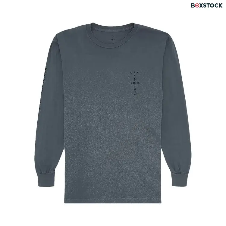 Cactus Jack by Travis Scott Back Bling Long-Sleeve T-Shirt 'Grey' Spring/Summer 2020