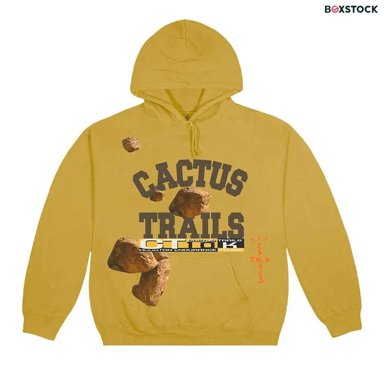 Cactus Jack by Travis Scott Boulder Varsity Hoodie 'Gold' Yellow Spring/Summer 2020