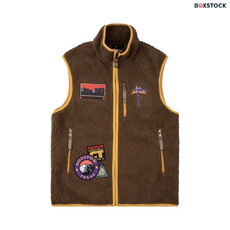 Cactus Jack by Travis Scott Cactus Trails Full-Zip Sherpa Vest 'Brown' Spring/Summer 2020