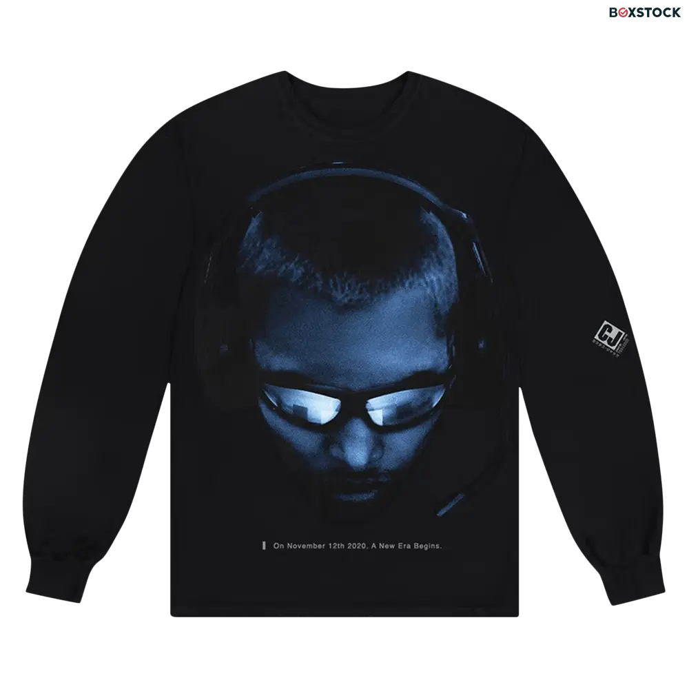 Cactus Jack by Travis Scott Corrupted Long-Sleeve T-Shirt 'Black' Fall/Winter 2020
