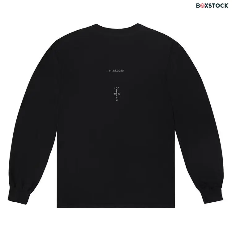 Cactus Jack by Travis Scott Corrupted Long-Sleeve T-Shirt 'Black' Fall/Winter 2020